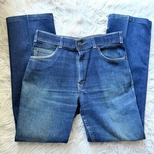 Vintage Levi’s Denim Action Jeans Trouser Distressed Retro Pants Dark Wash 34
